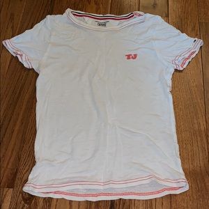 NWOT Tommy Jeans White TJ Crop Top